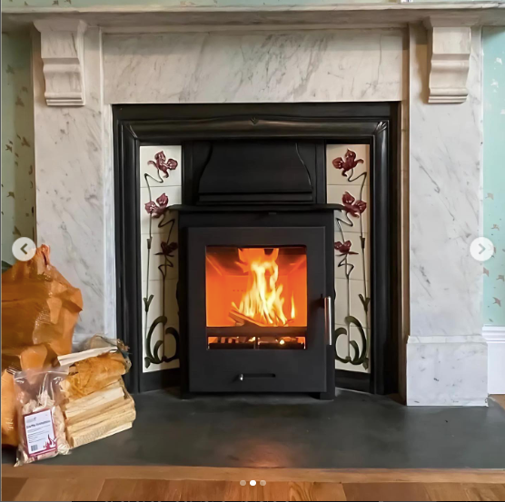 Screenshot of pellet stove installation by Woodburners & Fires Southwest Cornwall