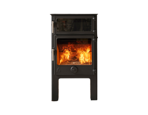Dartmoor Baker 8 Eco High wood-burning stove installed in Cornwall home