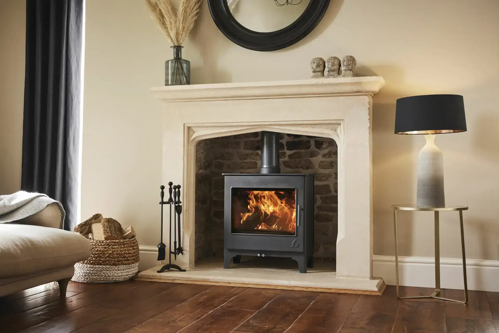 Woodbury Slimline 5 In Black With Black Handle And Stainless Steel Airwash Scaled